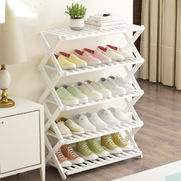 Rebrilliant 15 Pair Shoe Rack 