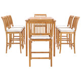 Outdoor 13 - Piece Teak Bistro Set