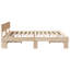 Bed Frame with Headboard Solid Pine Wood-313645404