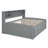 Full Size Wood Daybed With 2 Bedside Cabinets, Upper Shelves And 4 Drawers-748572772