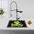 Dual Pull Down Sprayer  Kitchen Faucet Stainless Steel For Kitchen Sinks-102800581