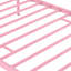 Modern Metal Bed Frame with Cross-design Headboard & Footboard-206394829-230473505