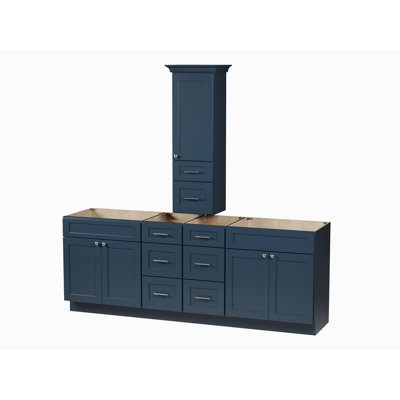 Meuble-lavabo double 90 po avec comptoir Disar