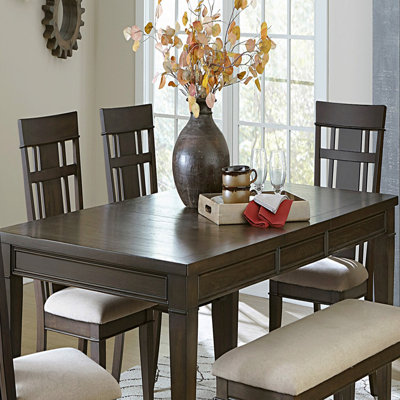 Classic Dining Table Wooden Separate Extension Leaf