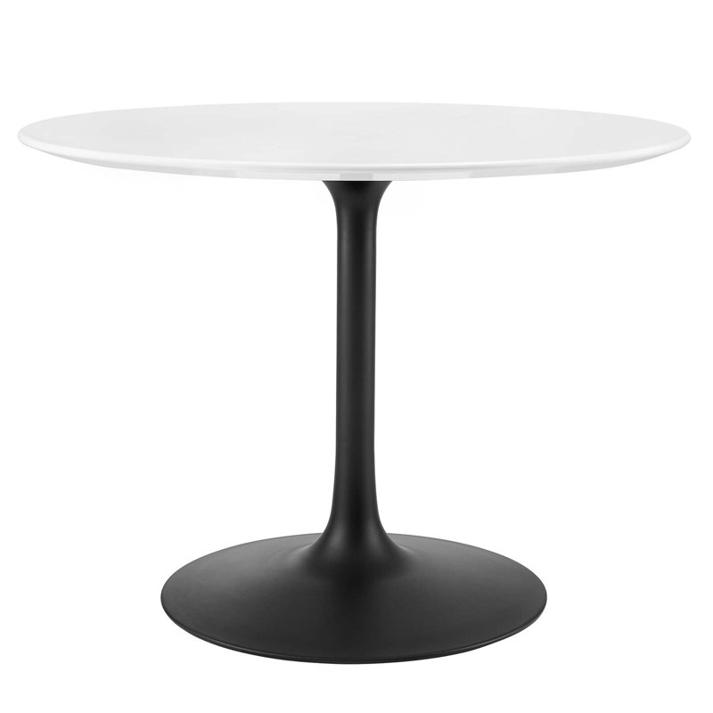 Table de salle à manger Modway Lippa, H 28,5 po x l 39,5 po x P 39,5 po, Noir