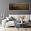 Toile foncée à texture abstraite terre foncée - art mural moderne minimal dans des tons bruns-115165400-115165402