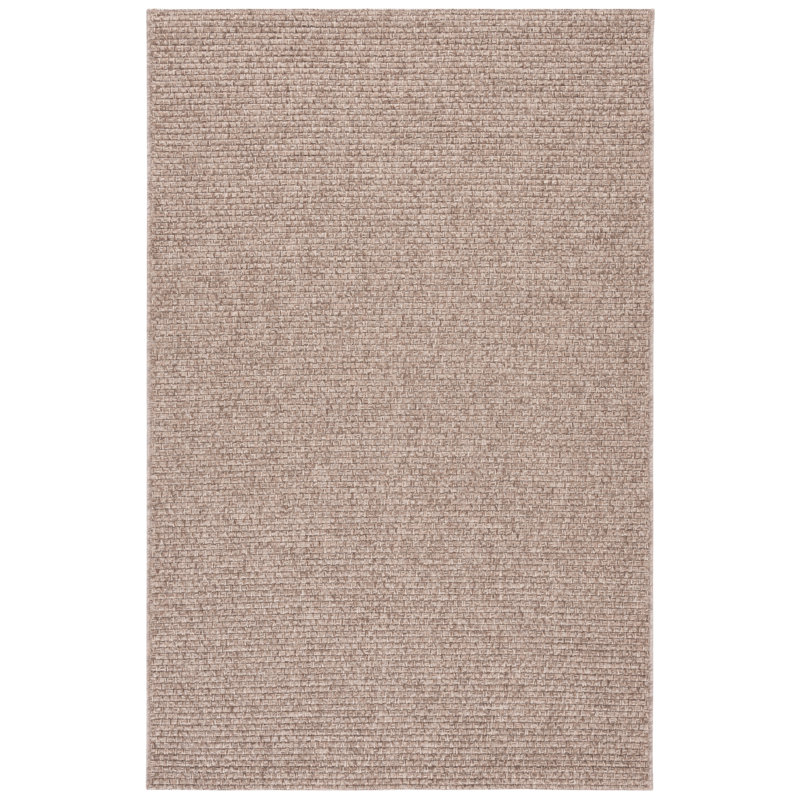 Sisal All-Weather Performance Solid Color Indoor/Outdoor Area Rug, Rectangle 4' x 6'