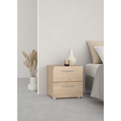 Gianna 15.75"W 2-Drawer Nightstand