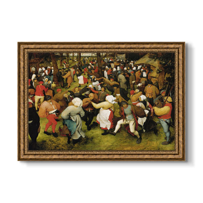 La danse du mariage (2), v. 1566-pieter Bruegel l'Ancien - toile sur mesure encadrée