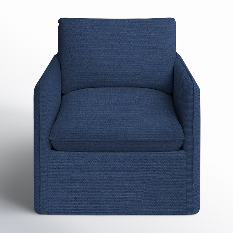 Bellatrix Slipcovered Armchair, Canvas Navy Sunbrella® Canvas