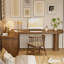 Bureaux en bois massif en L noyer clair-107556339-107556340