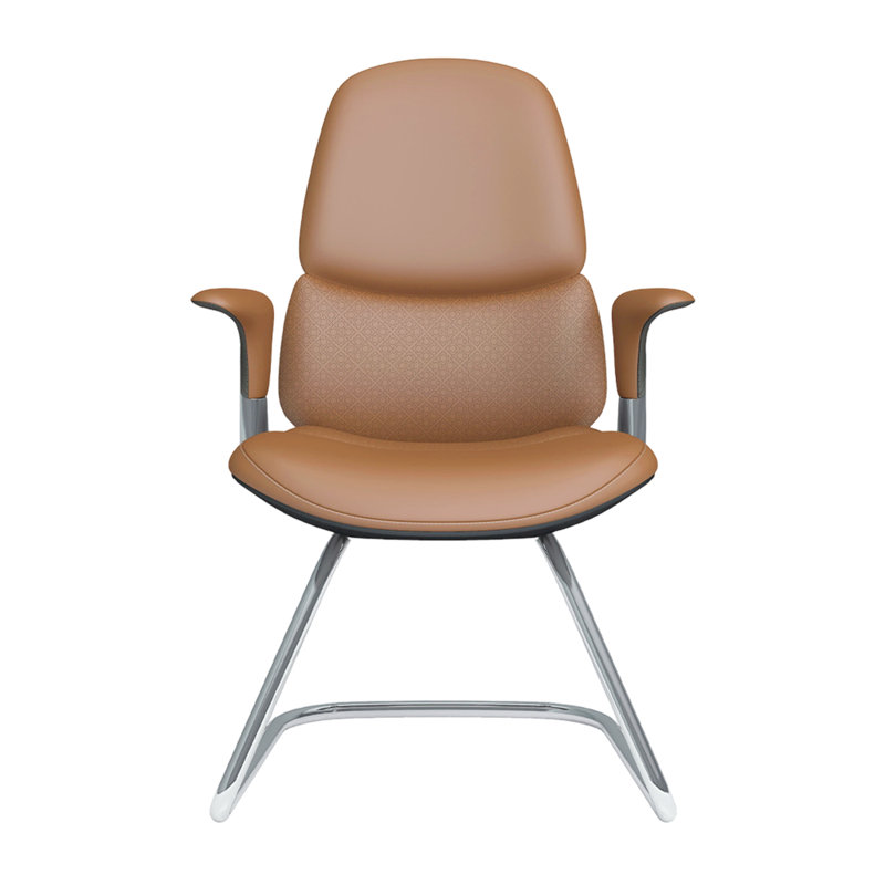 Genuine Leather Executive Chair，Home Desk Chair, Brown