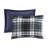 Parkston Navy 3M Scotchgard Down Alternative All Season 3-Piece Full/Queen Comforter Set-869301174-948330840