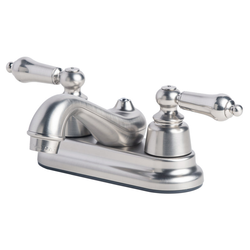 RV/Mobile Home Centerset 2-handle Bathroom Faucet, Brushed Nickel