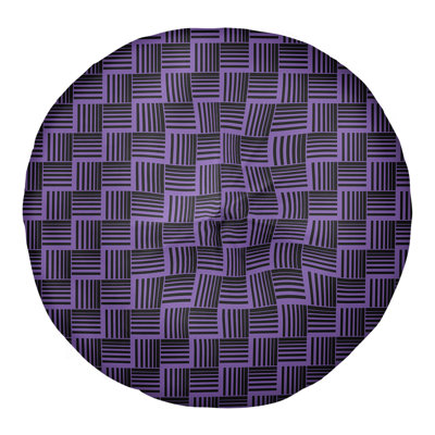 Coussin de sol classique à rayures Baskettressées