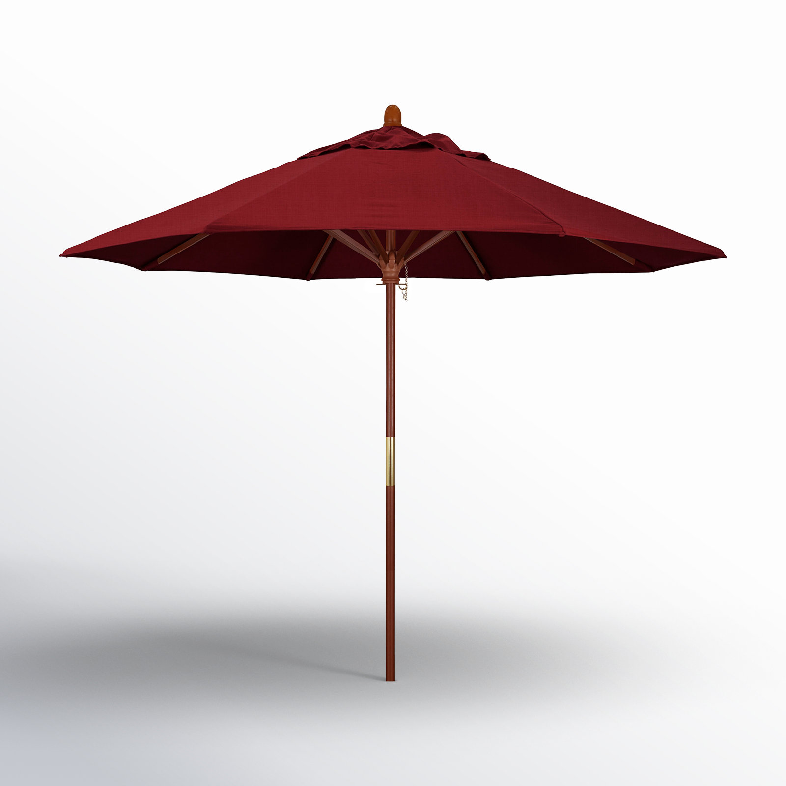Manford 108'' Sunbrella® Outdoor Umbrella, Spectrum Ruby Sunbrella® Plainweave