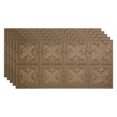24.375'' L x 48.375'' W Embossed Vinyl Glue Up Ceiling Tile