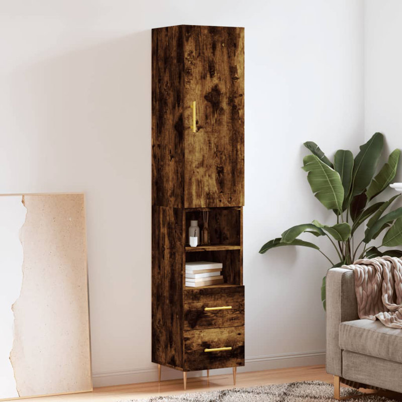 34.5cm Sideboard, Smoked Oak