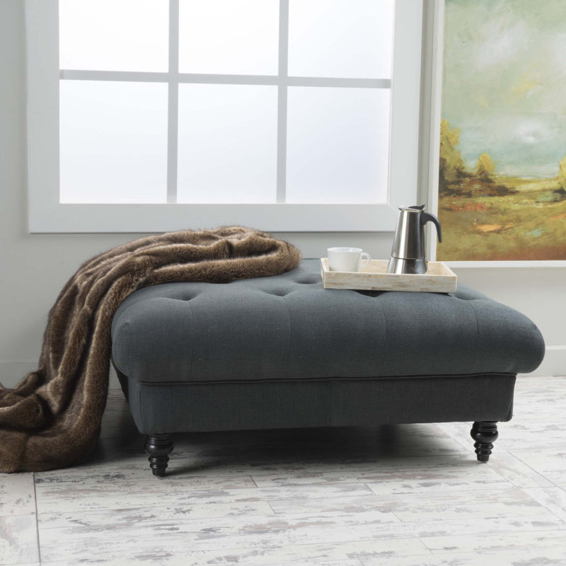 OTTOMAN TUFÉ DE Madrid KD, Gris foncé