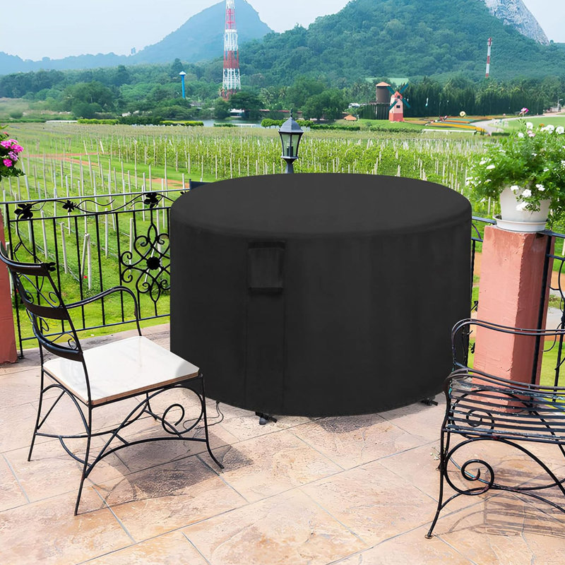 Waterproof Outdoor Round Table Cover Patio Furniture Cover for All Weather Resistant