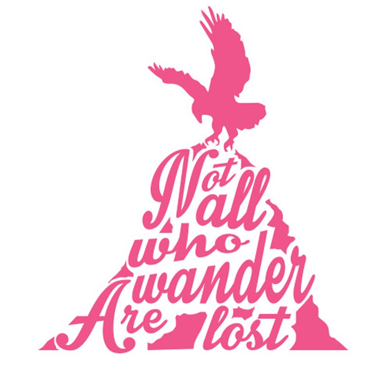 Not All Who Wander Are Lost Eagle Wall Sticker