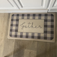 Topps Plaid Gather Anti-Fatigue Mat Laurel Foundry Modern Farmhouse Mat Size: Runner 1'6 x 3'11