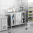 39 X 19 Inches Stainless Steel Prep Table With Cabinet And 2 Sliding Doors