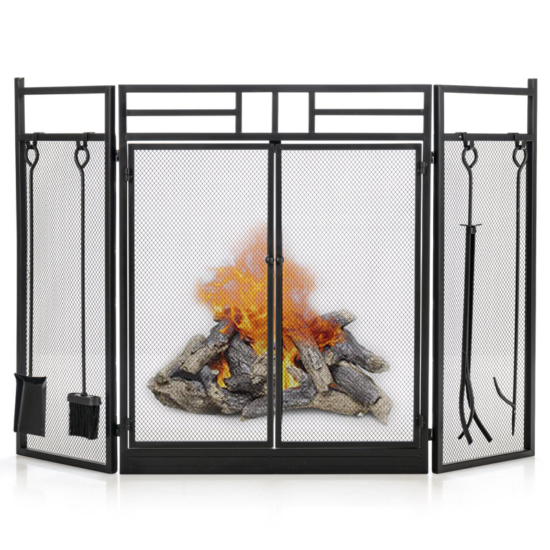 Allateef Iron Fireplace Tool Set