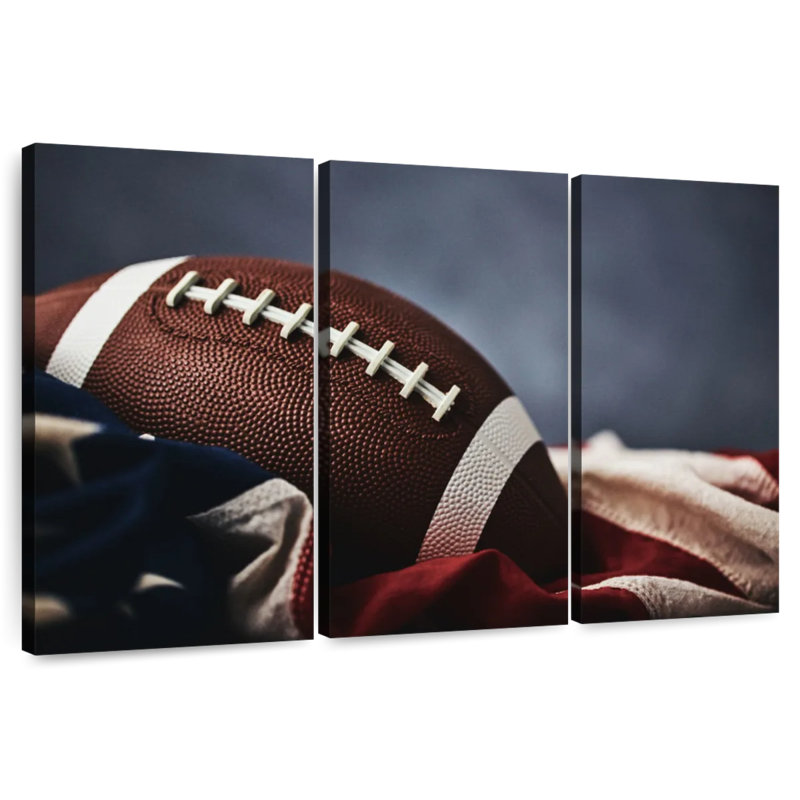 Football américain Sireci sur drapeau, H 36 po x l 57 po