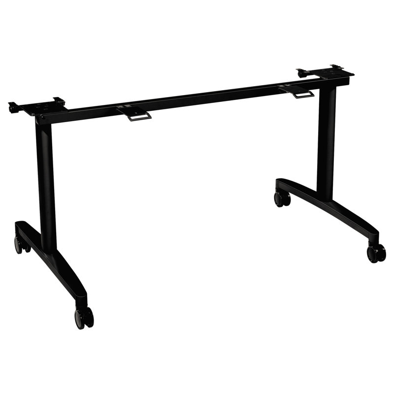 Table de formation Huddle avec panneau de modestie, H 4 po x l 72 po x P 24 po, Récoltes / noir