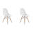 Dubuque Dining Side Chair with Metal Eiffel Base Design and Beech Wood Legs-1026037408