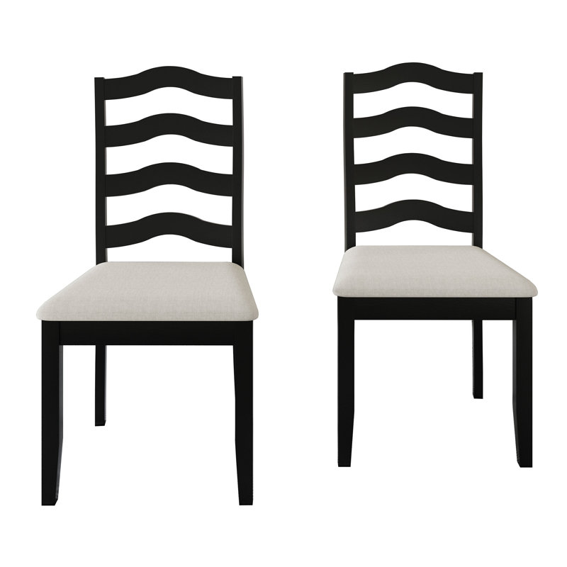 Ocossio Upholstered Parsons Chair, Black