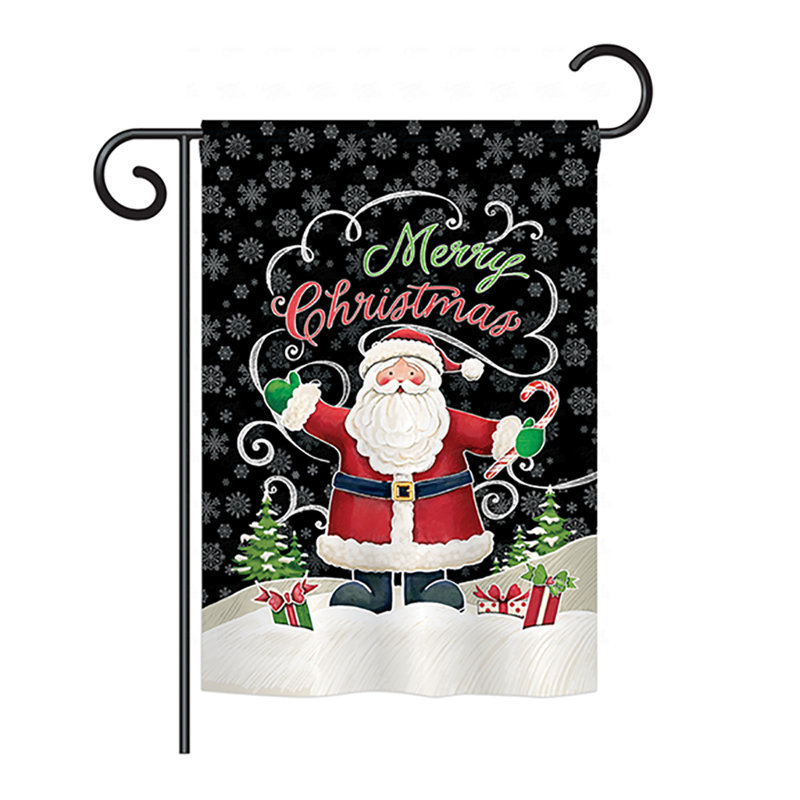 Double Sided Polyester Christmas House Flag, 18.5" H x 13" W