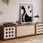 Creative design sense solid wood TV cabinet
