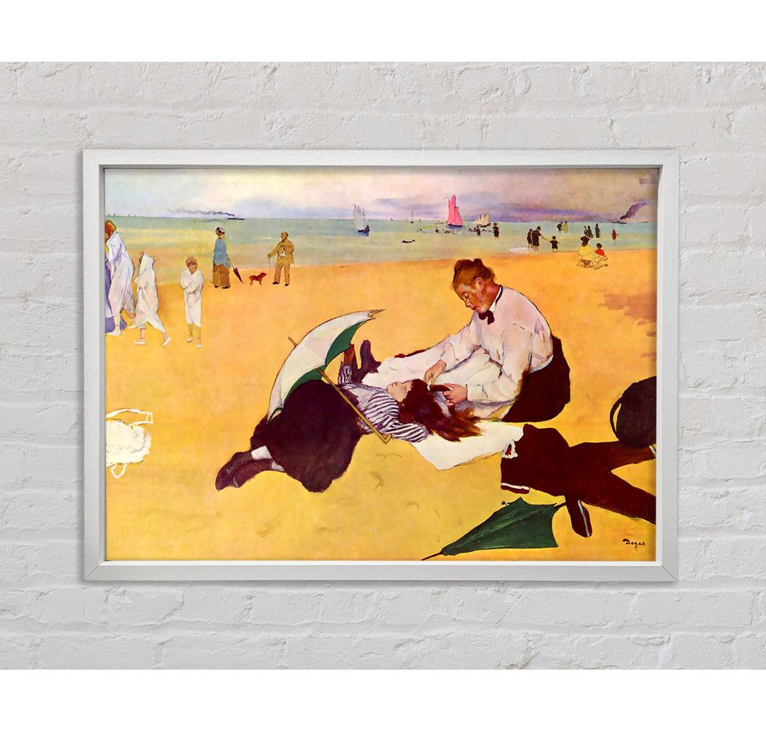 Degas Small Girls On The Beach Gerahmter Druck