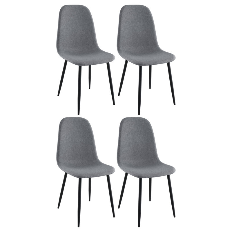 Ensemble de 4 chaises d'appoint rembourrées Jazmine