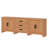 Eaton 3-Piece Modular Sideboard With Drawers & Doors, Weathered Oak Farmhouse Storage Cabinet For Living Room, Dining Room, Or Hallway-1402834882