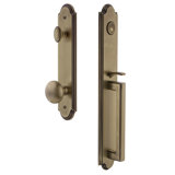 Arc Dummy Handleset with Fifth Avenue Knob and Arc Rosette