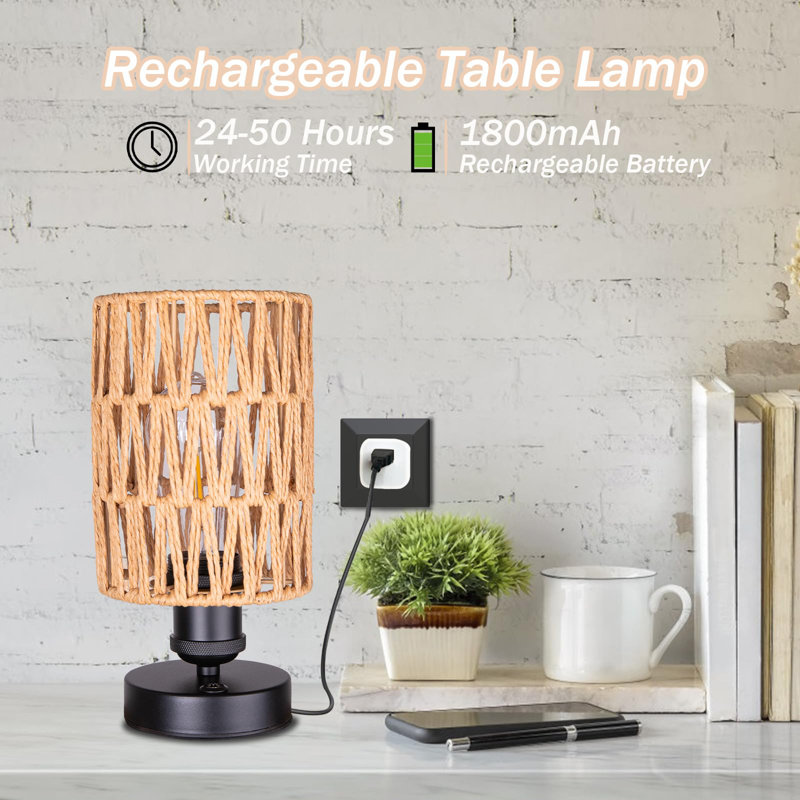 Rechargeable Outdoor Table Lamps, Battery Operated Wireless Table Lamp