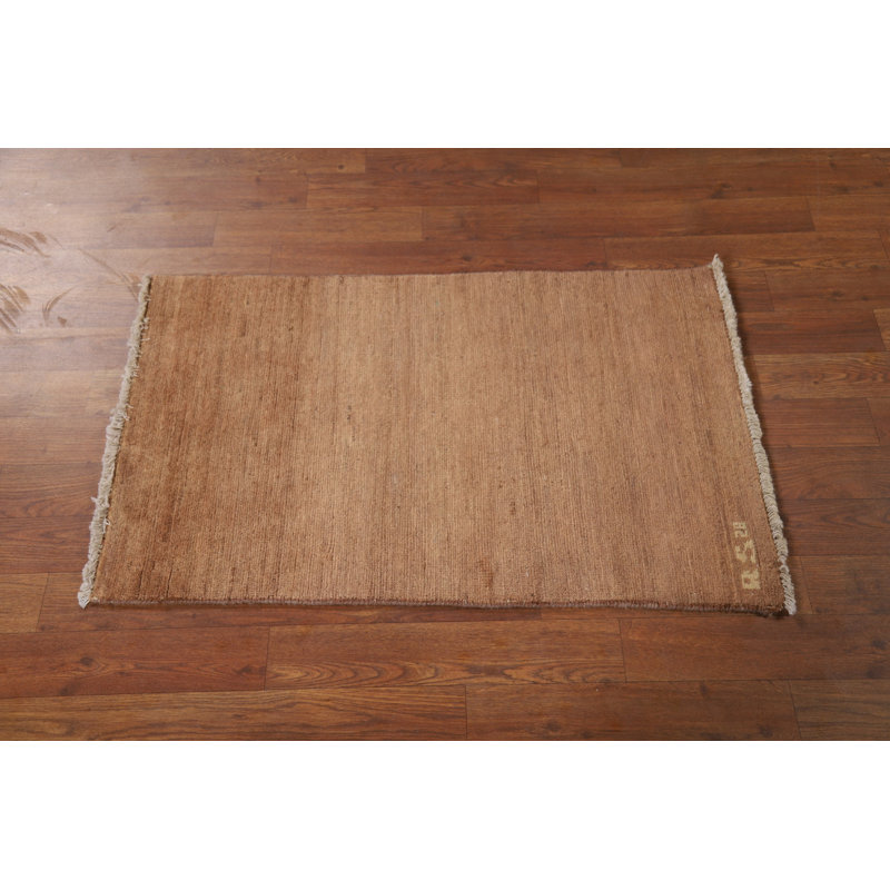 Tapis contemporain brun Gabbeh