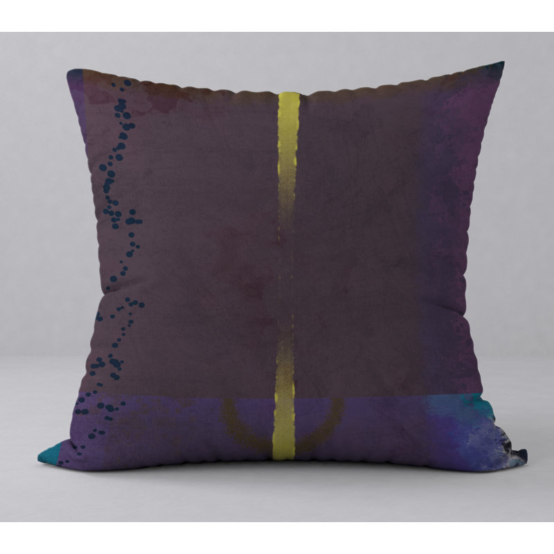 Supersonic Abstract Reversible Throw Pillow, 20" H x 20" W
