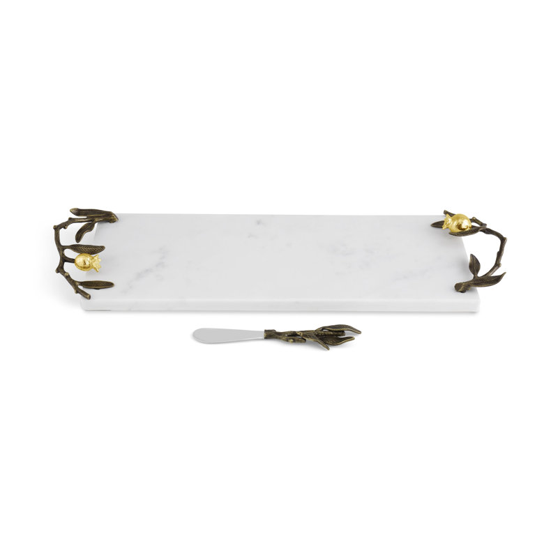 Pomegranate Cheese Board With Knife, Small