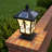 Solar Post Cap Lights With 4 Color Modes, Dimmable, Waterproof, 7.5"l × 7.5"d × 17.3"h