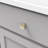Twist Collection Square Knob - 1-1/4" x 1-1/4 " Cabinet Knob Elusive Golden Nickel - Transitional Hardware for Drawers & Cabinets-92585965