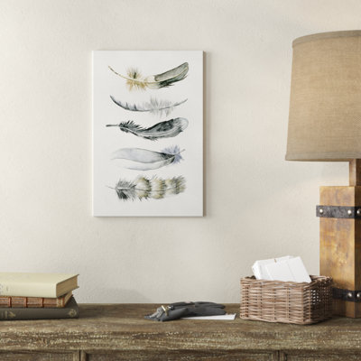 " Tribal Feather I " by Melissa Wang Painting Print