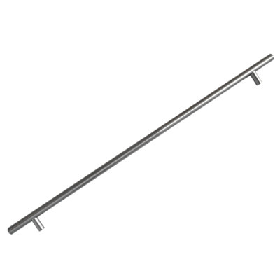 Outdoor Use Powder Coated Brushed Nickel/Clear Glossy Stainless Steel Bar Pull Handle - 16.5" X 20"