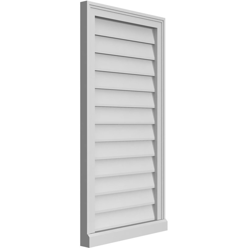 Cadre de seuil Brickmould, brun clair apprêté, H 38 po x l 20 po x P 2 po