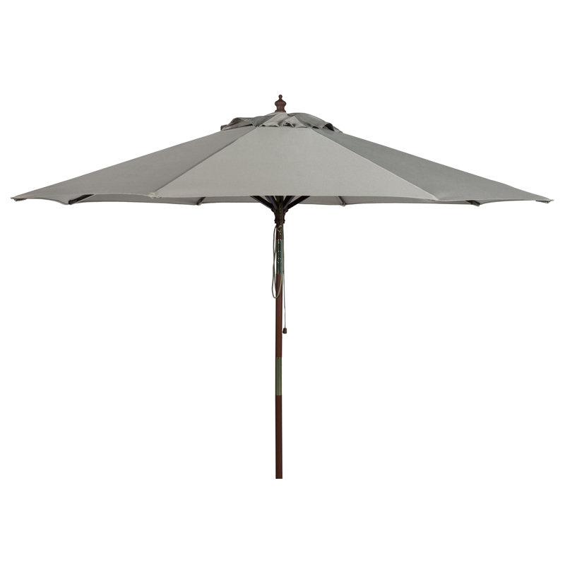 Parasol de marché 9 pi Aldan, 98.8'' H x 105.51'' W x 105.51'' D, Gris, Octagonal