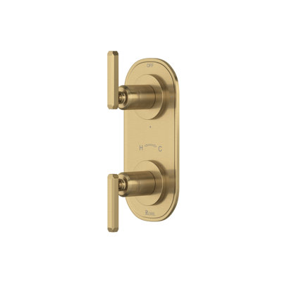 Apothecary 1/2" Thermostatic Trim With Diverter