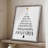 Christmas Tree Framed Print - Solid Wood